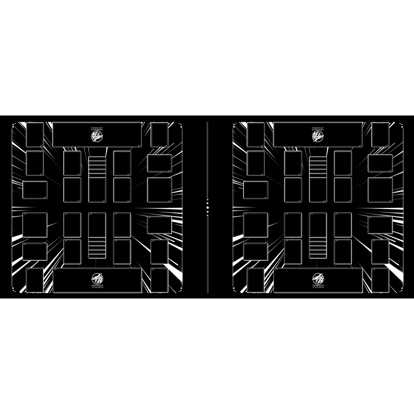 Battledome Black/White Four Player Cloth Playmat