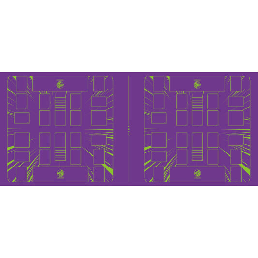 Battledome Purple/Green Four Player Cloth Playmat