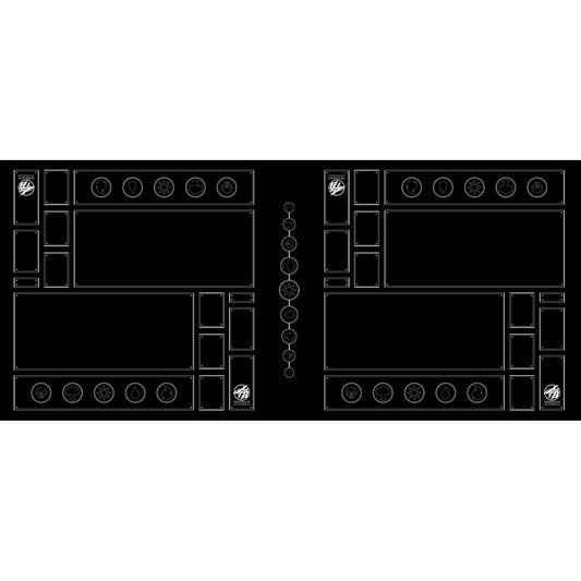 Battlefield Black/White Four Player Cloth Playmat
