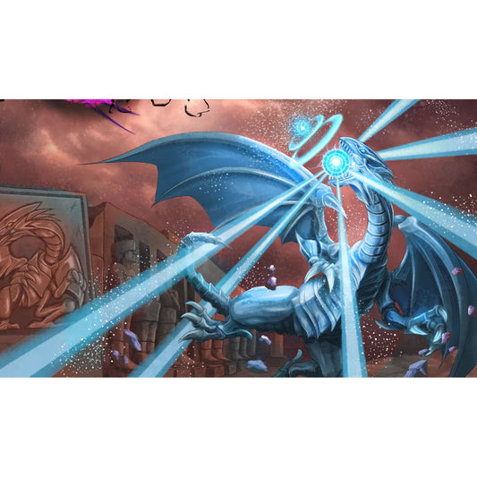 Blue/White Dragon Single Player Playmat