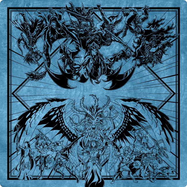 Eternal Duality Vintage Velvet Two Player Cloth Playmat