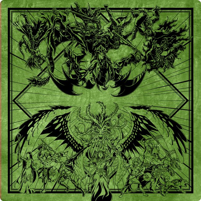 Eternal Duality Vintage Velvet Two Player Cloth Playmat