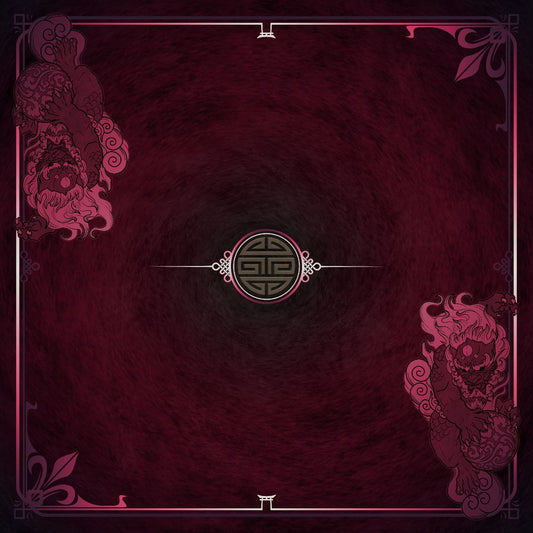 Foo Dog Two Player Cloth Playmat Plum
