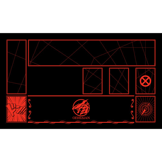 Cover Black/Red Single Player Playmat