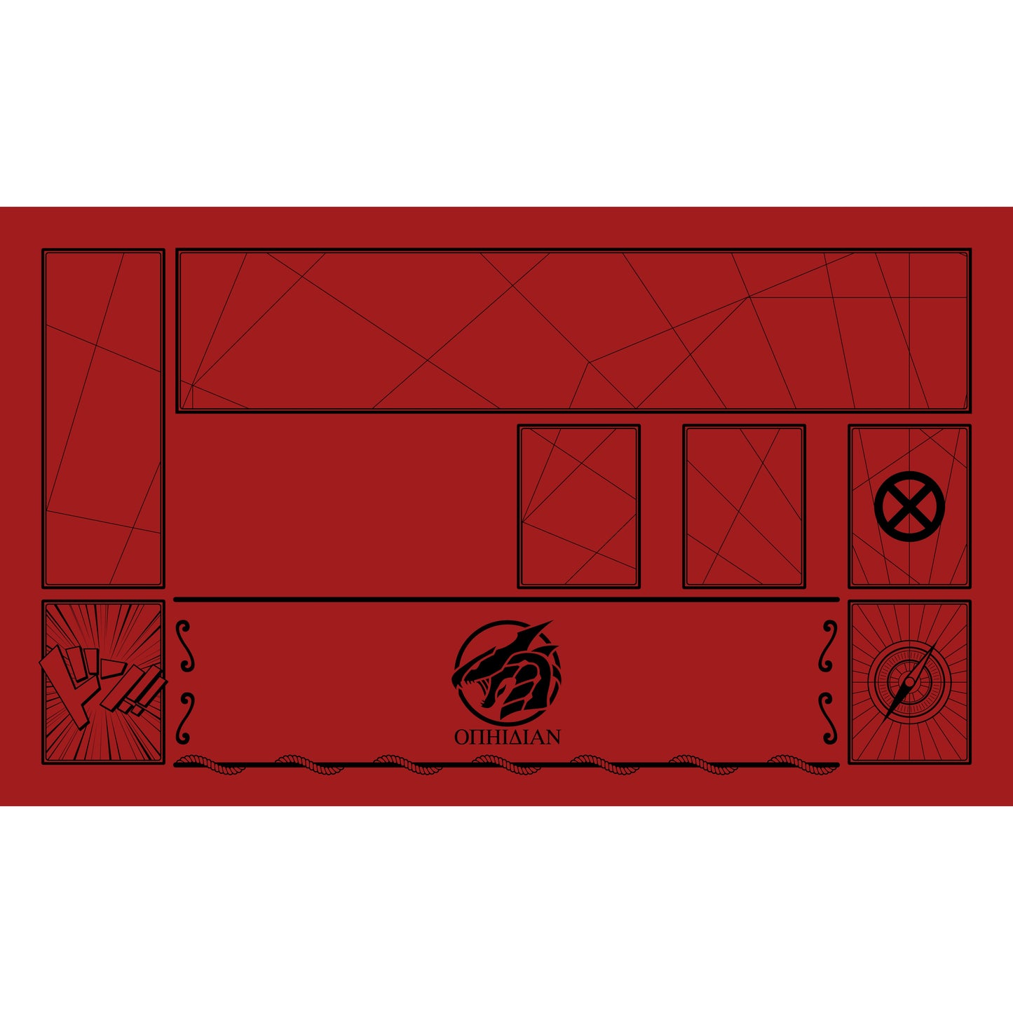 Cover Red/Black Single Player Playmat