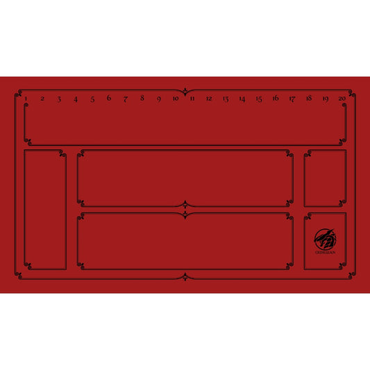 Enchanted Red/Black Single Player Playmat