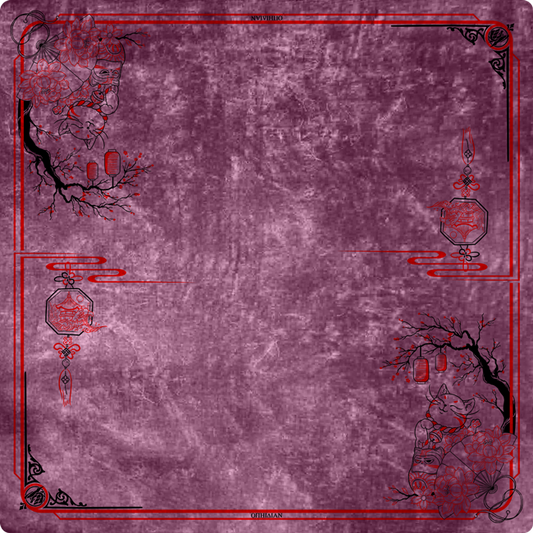Fortune Cat Violet Two Player Cloth Playmat