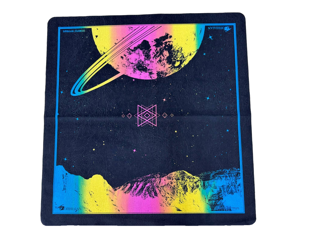 Saturn's Peak Rainbow/Black 2 Player Cloth Playmat Super 1/5