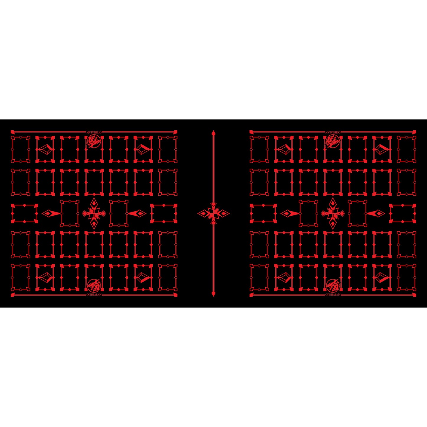 Link Zones Black/Red Four Player Cloth Playmat