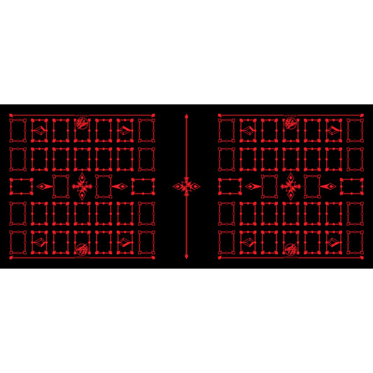 Link Zones Black/Red Four Player Cloth Playmat