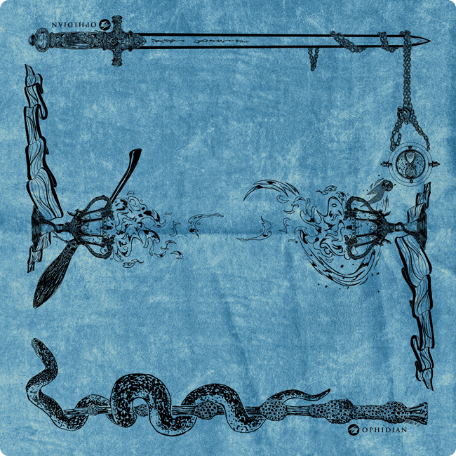 Wizardry Vintage Velvet Two Player Cloth Playmat