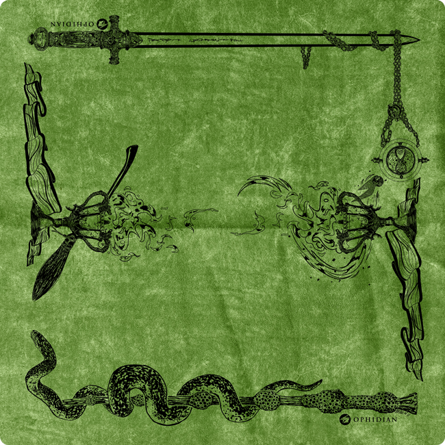 Wizardry Vintage Velvet Two Player Cloth Playmat