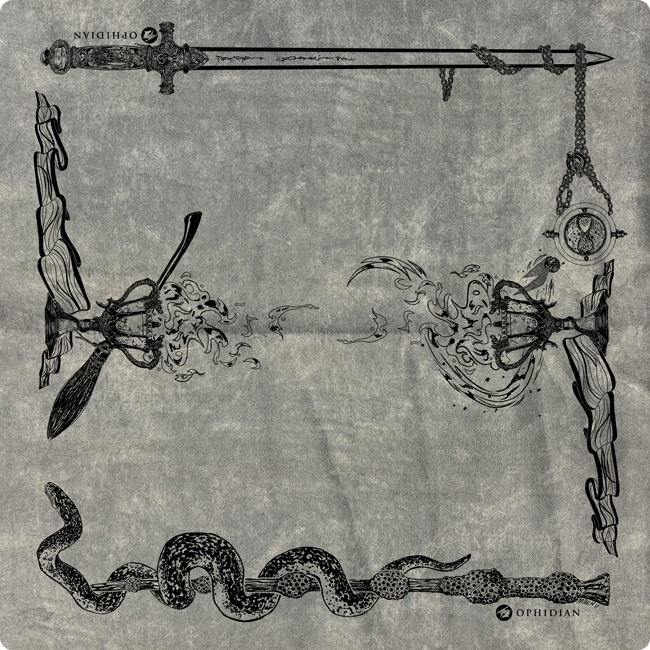 Wizardry Vintage Velvet Two Player Cloth Playmat