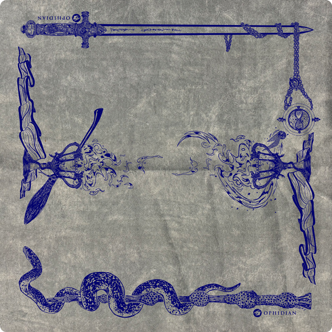 Wizardry Vintage Velvet Two Player Cloth Playmat