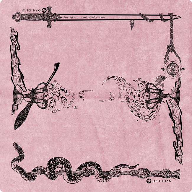 Wizardry Vintage Velvet Two Player Cloth Playmat