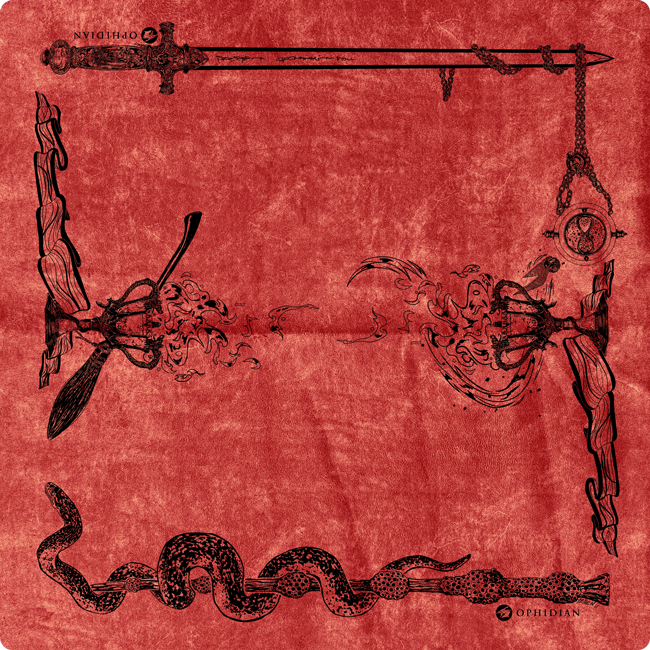 Wizardry Vintage Velvet Two Player Cloth Playmat