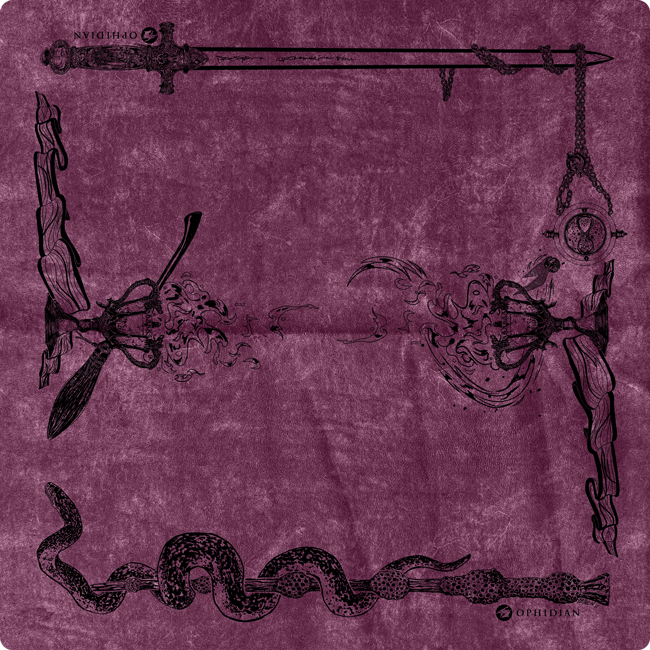 Wizardry Vintage Velvet Two Player Cloth Playmat
