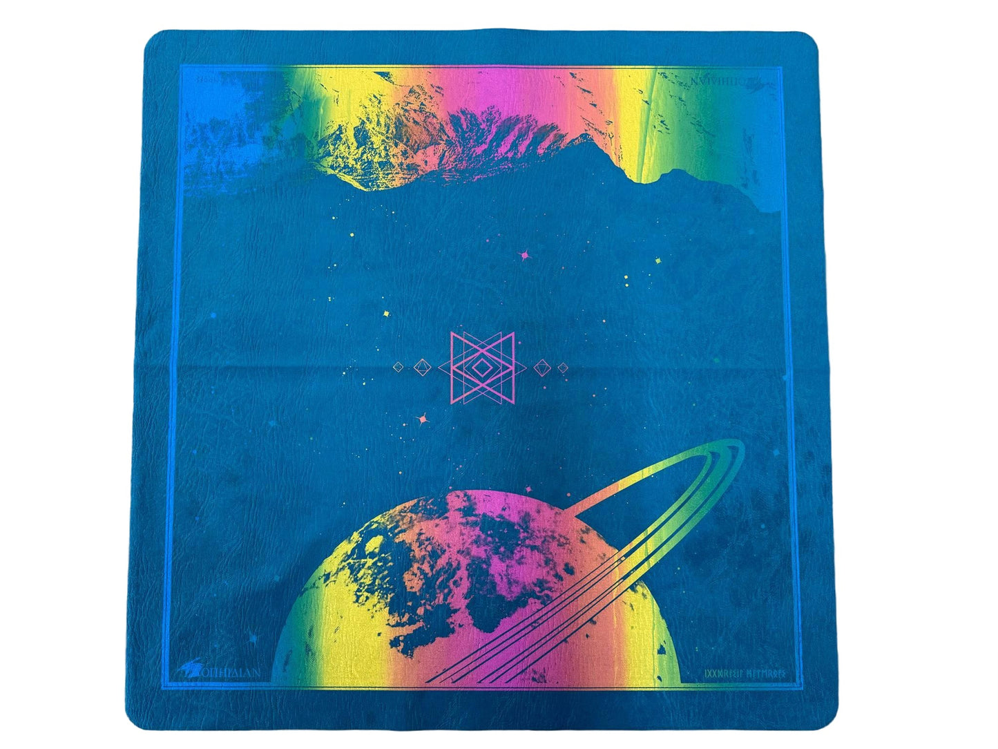 Saturn's Peak Blue/Rainbow Two Player Cloth LIMITED Playmat