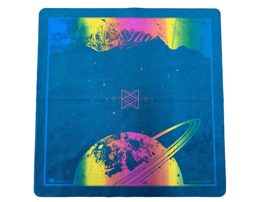 Saturn's Peak Blue/Rainbow Two Player Cloth LIMITED Playmat