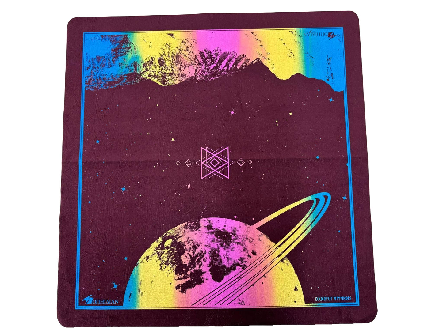 Saturn's Peak Maroon/Rainbow Two Player Cloth LIMITED Playmat