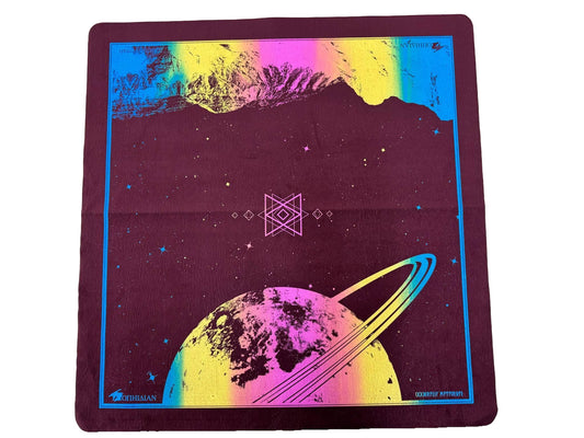 Saturn's Peak Maroon/Rainbow Two Player Cloth LIMITED Playmat