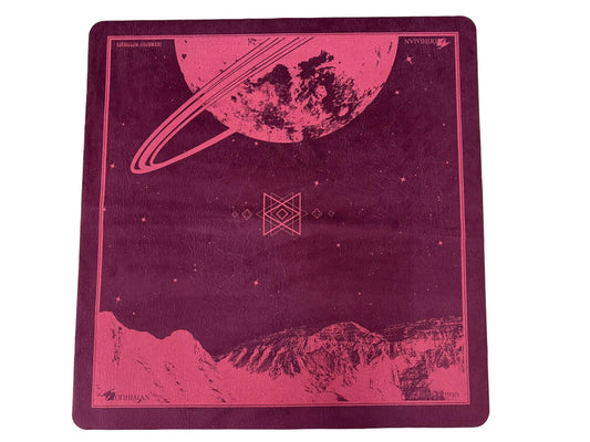 Saturn's Peak Maroon/Red Two Player Cloth LIMITED Playmat