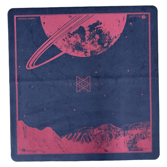 Saturn's Peak Navy/Red Two Player Cloth LIMITED Playmat