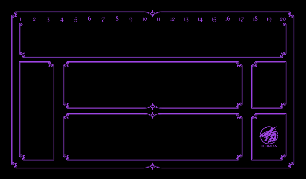 1 Player Enchanted Playmat Black/Purple