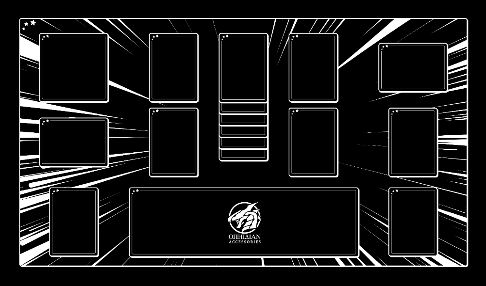 1 Player Battledome Playmat Black/White