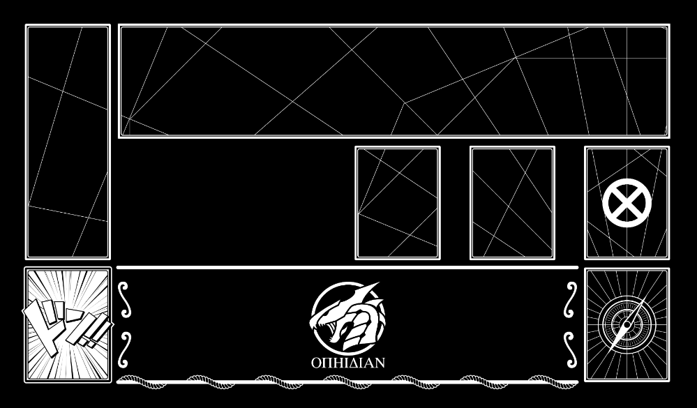 1 Player Cove Playmat Black/White
