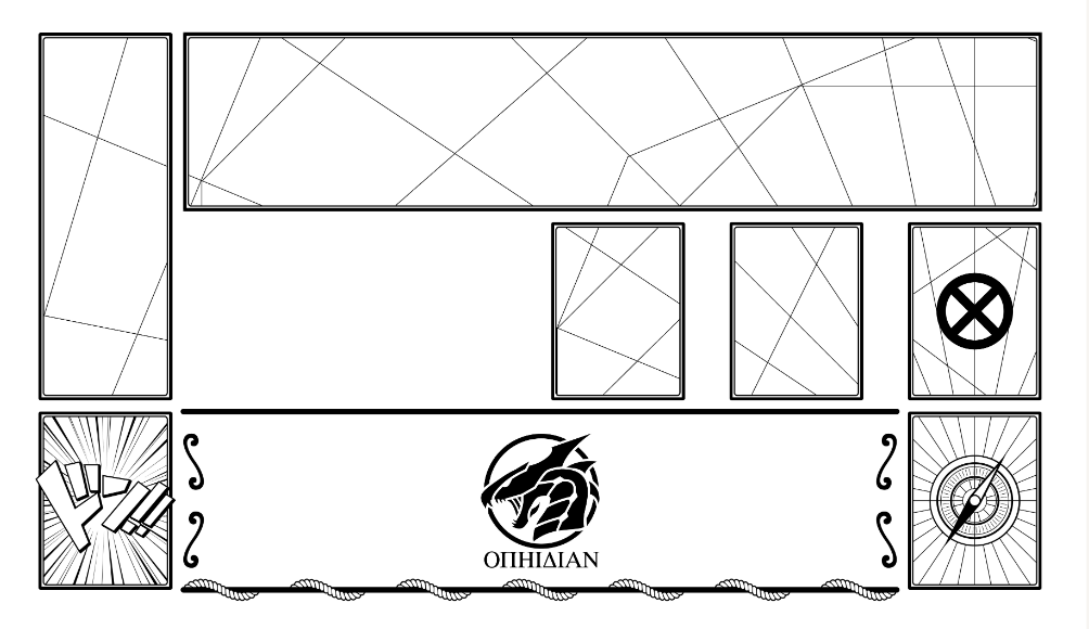 1 Player Cove Playmat White/Black