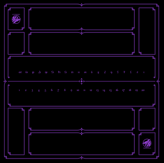2 Player Enchanted Playmat Black/Purple