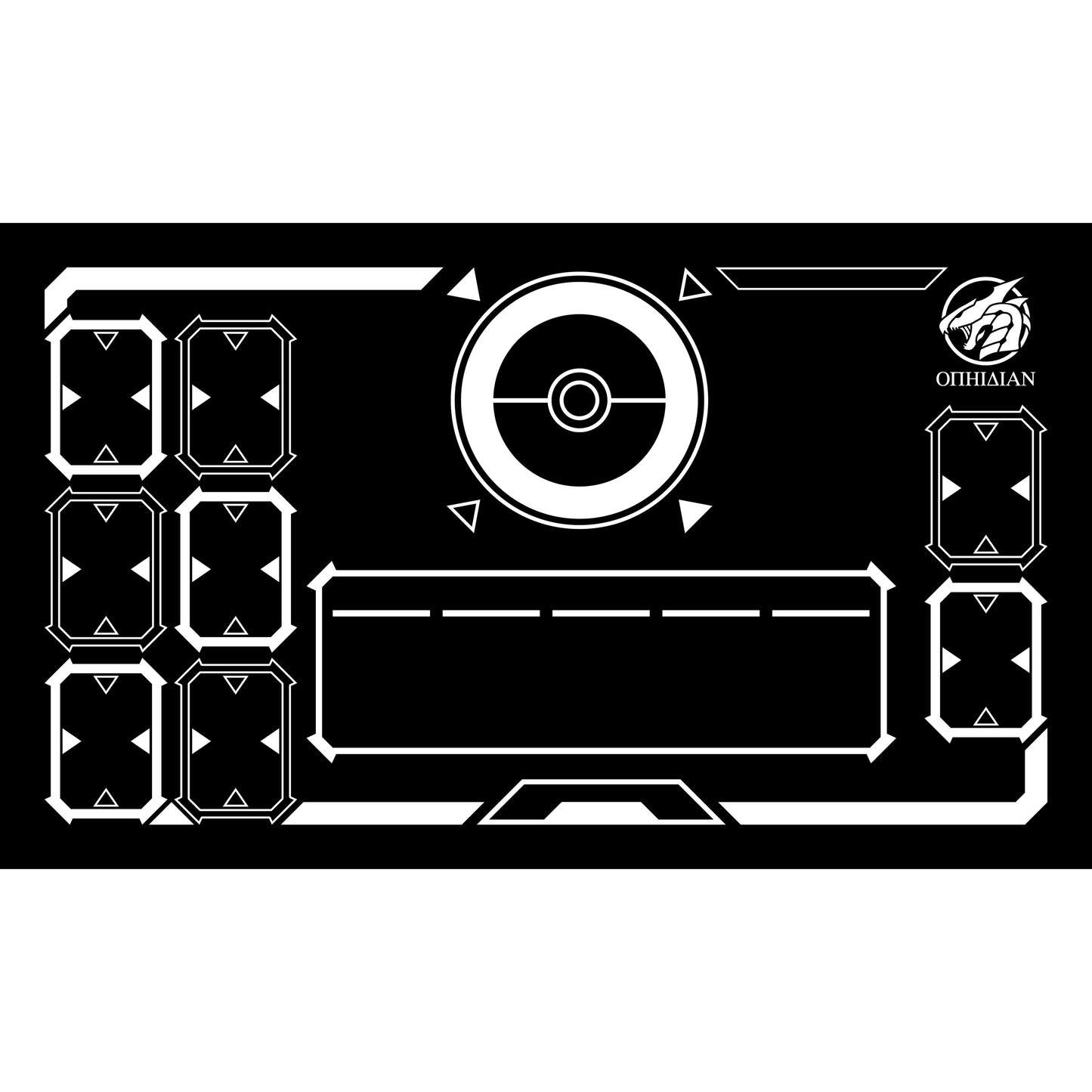 Stadium Black/White Single Player Playmat