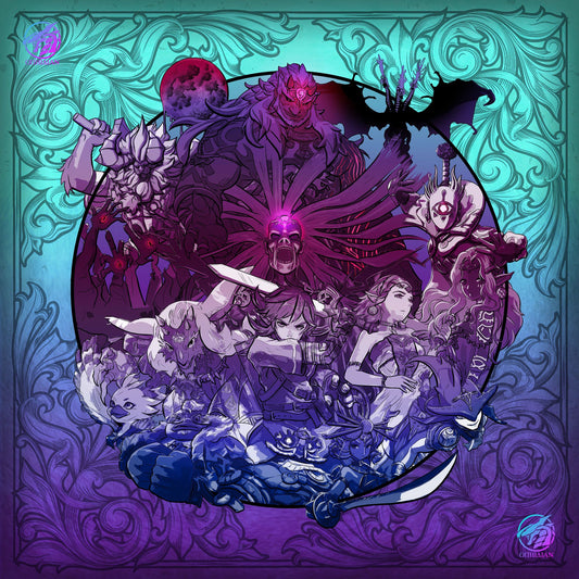 The Legendary Hero Jewel Two Player Cloth Playmat