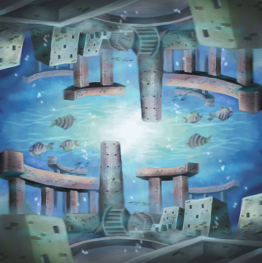 Ocean 2 Player Cloth Playmat