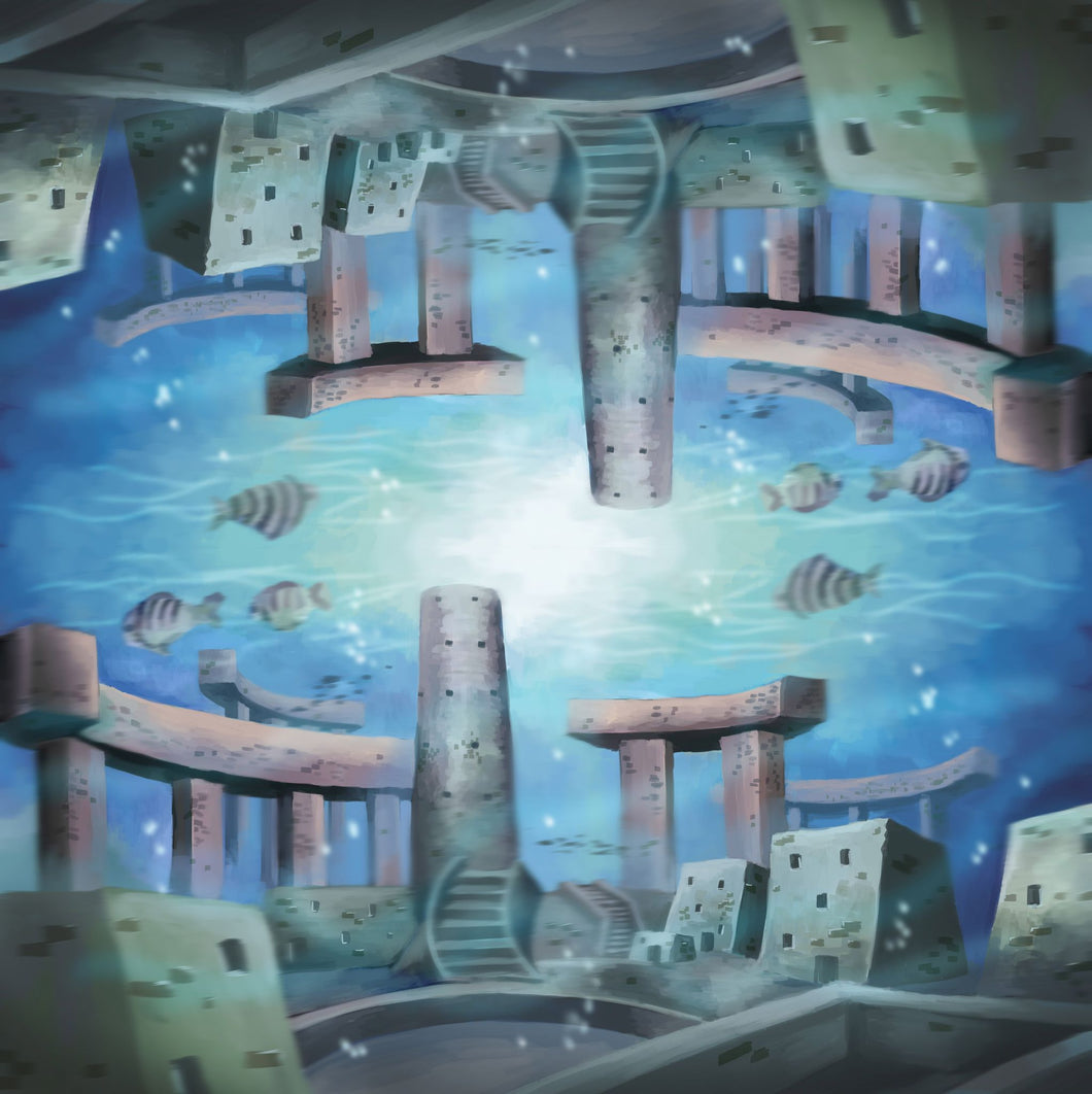 Ocean 2 Player Cloth Playmat