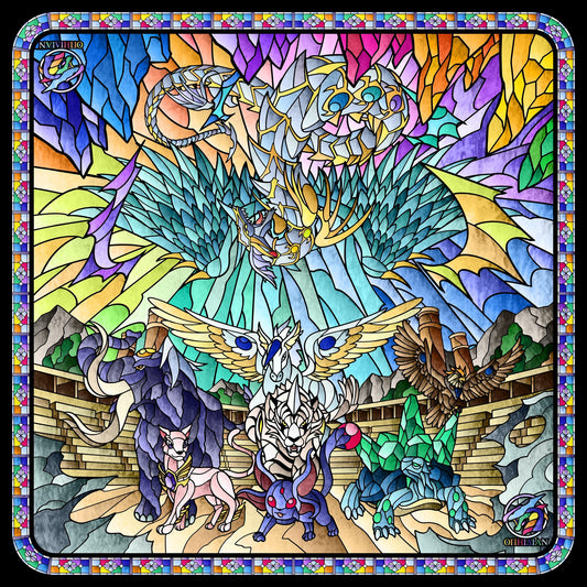 Crystal 2 Player Cloth Playmat