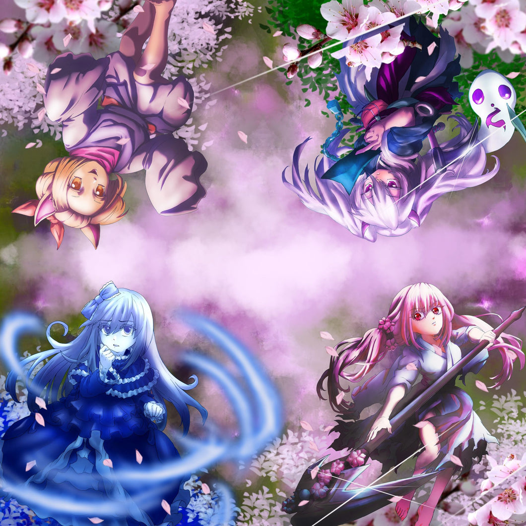 Ghost Girls 2 Player Cloth Playmat