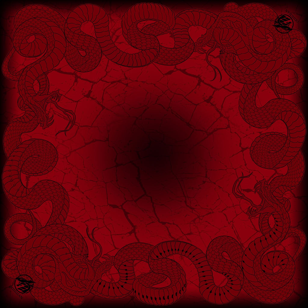 Viper 2 Player Cloth Playmat Red Ophidian Accessories