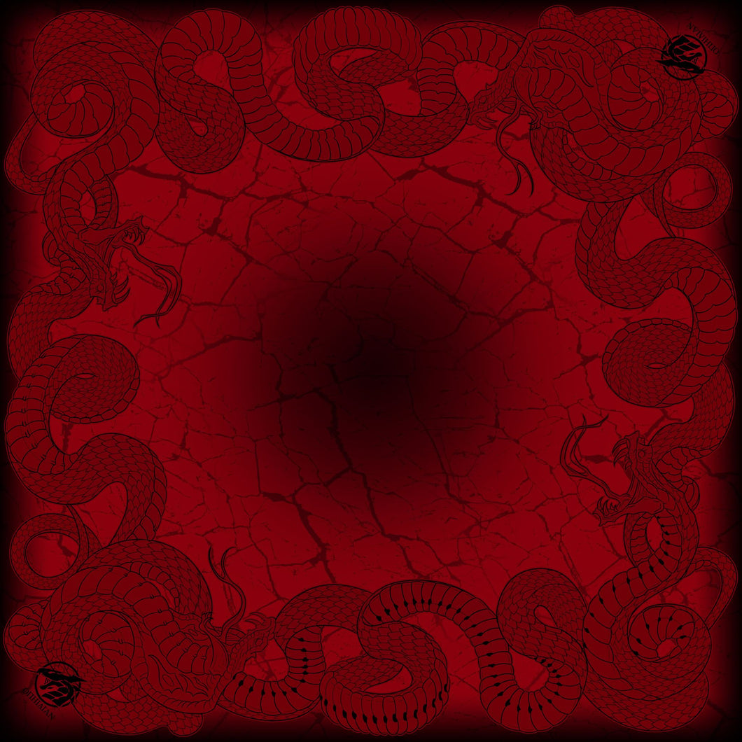 Viper 2 Player Cloth Playmat Red