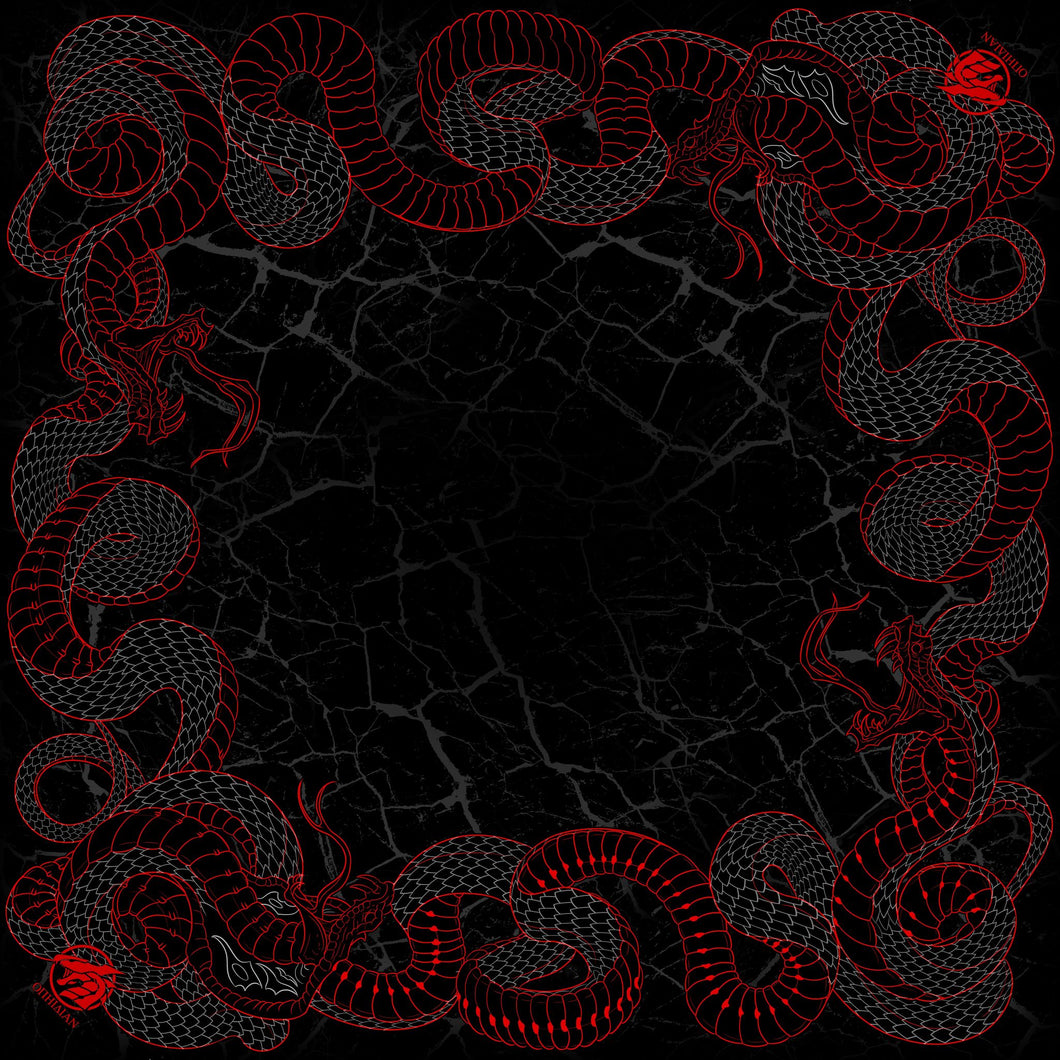 Viper 2 Player Cloth Playmat Red/Black
