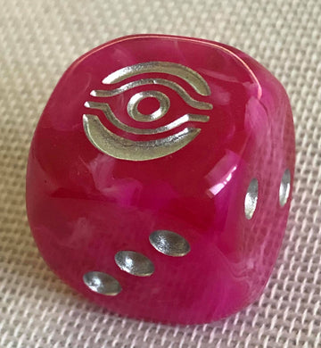 Individual Artifact Die Pink With Silver Ink