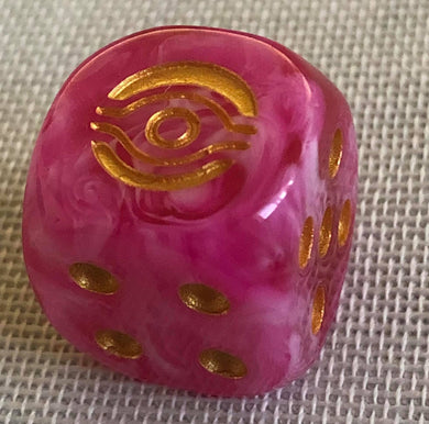 Individual Artifact Die Pink With Gold Ink