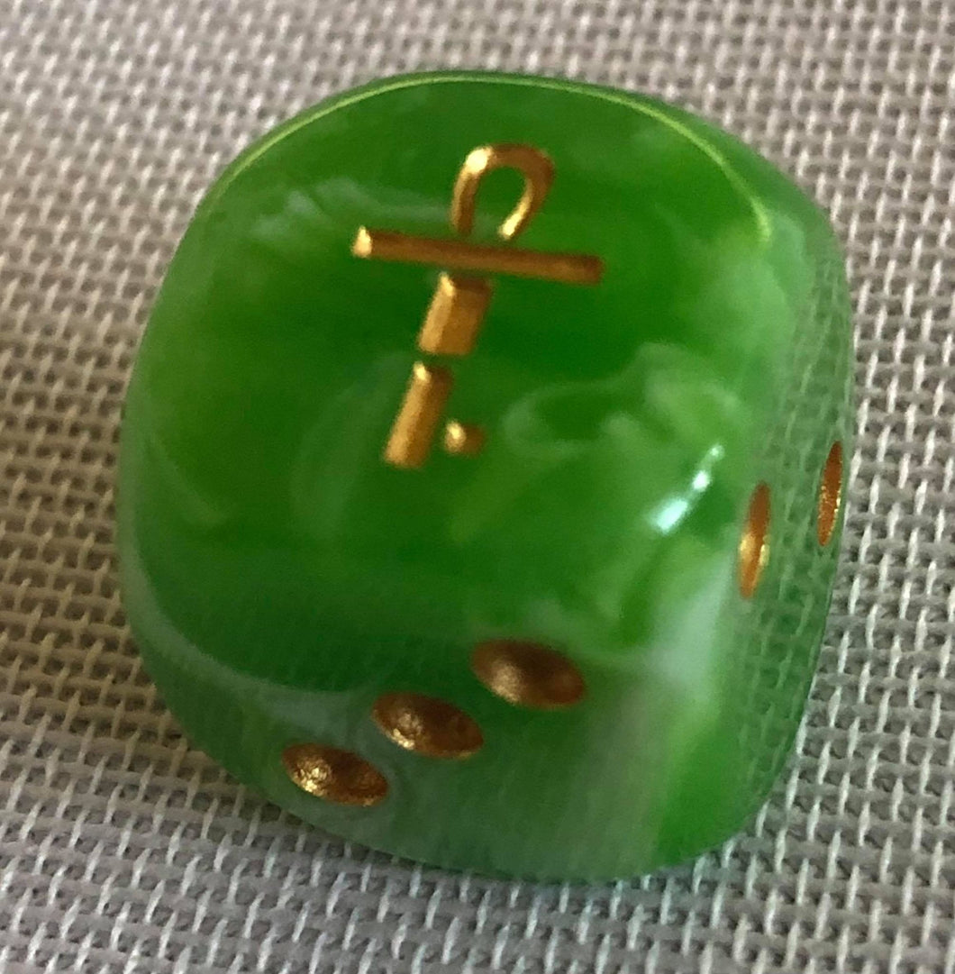 Individual Artifact Die Light Green With Gold Ink