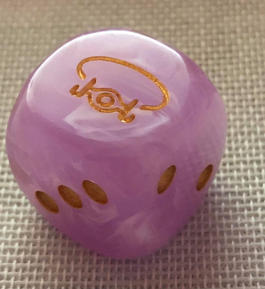 Individual Artifact Die Light Purple With Gold Ink