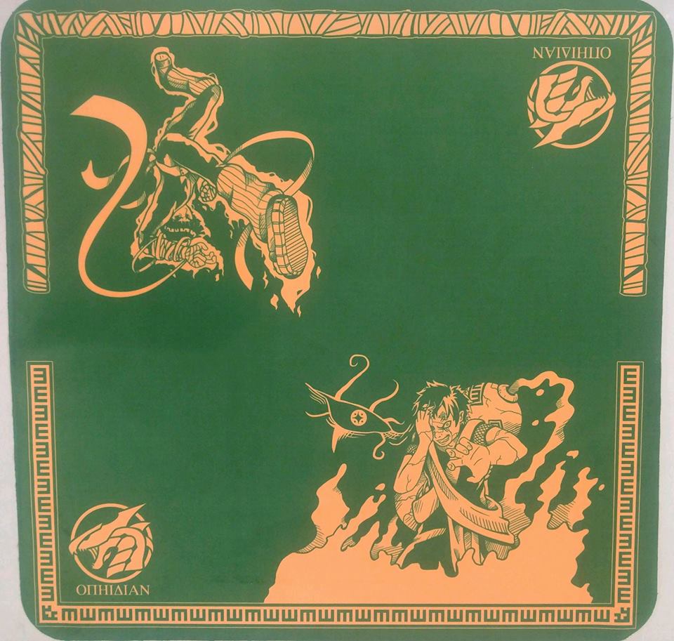Love and Youth Green/Sand 2 Player Cloth Playmat