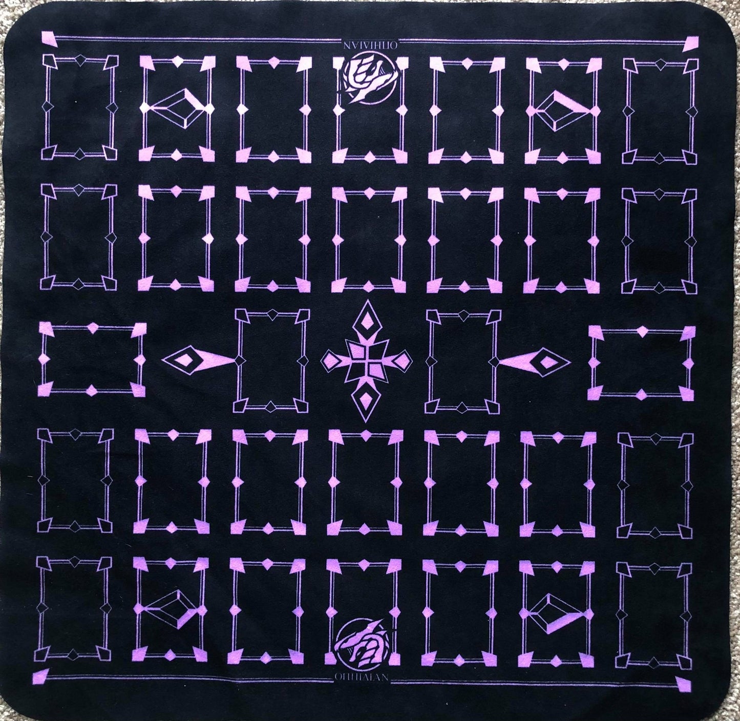 Linked Black/Purple 2 Player Cloth Playmat