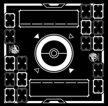 Stadium Black/White 2 Player Cloth Playmat